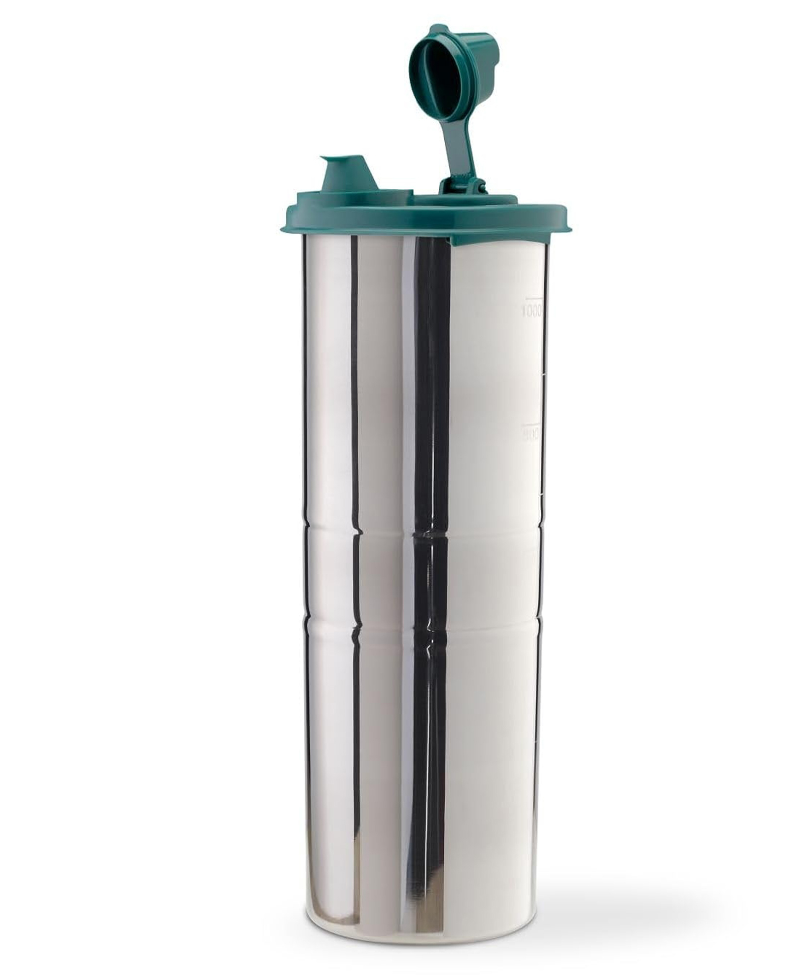 SignoraWare 1.1 Litres Easy Flow Stainless Steel Oil Dispenser Bottle with Lid and Cap | Air-Tight Spill-Proof | Food Grade Pourer Drizzler (Forest Green, Set of 1 Capcity-1100 ml-picture-43