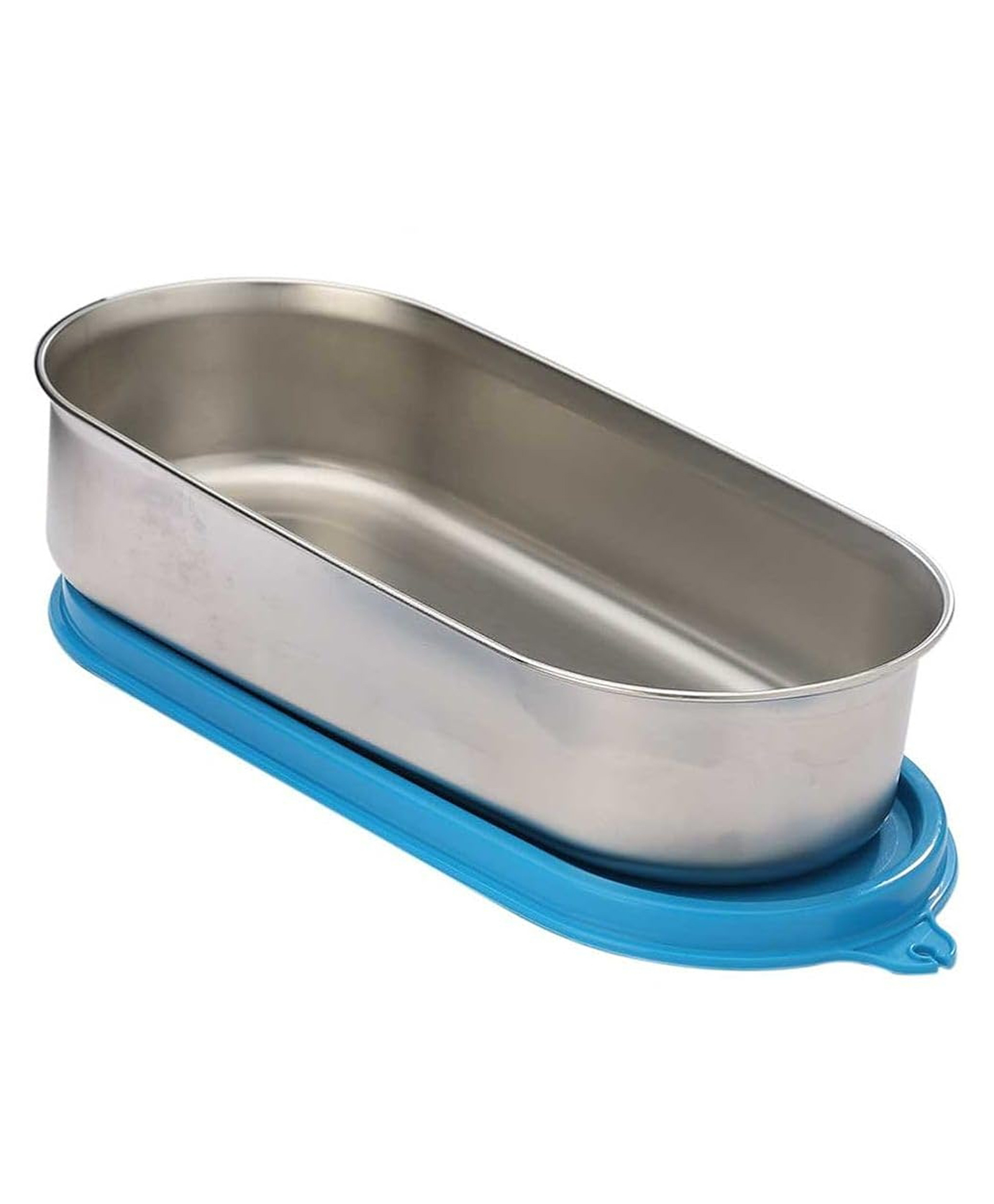 SignoraWare 650ml Flat Oval Stainless Steel Container with lid, Food Grade BPA Free, Airtight and Leak Proof Lid, Freezer and Dishwasher Safe Box, 0.5mm Container Thickness, Anti-Rust (Blue)-picture-18