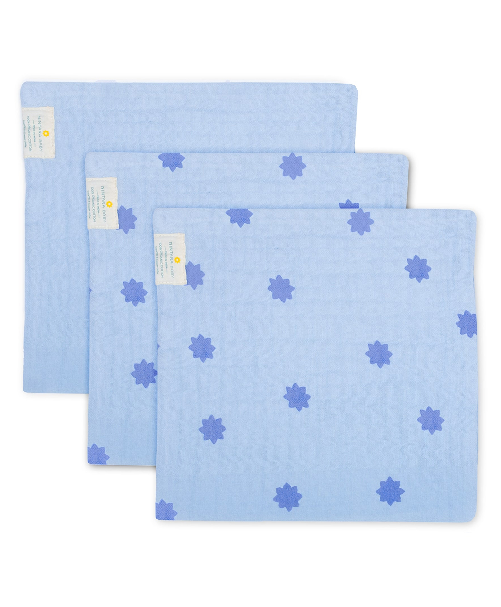 Nintara Baby So-Softs Muslin Cloths - Ultra-Soft, Hypoallergenic, Highly Absorbent, Multi-Purpose Baby Cloths, Quick-Drying, 10" x 10", Gifts for Babies, Infants & Toddlers, Pack of 3-image-30