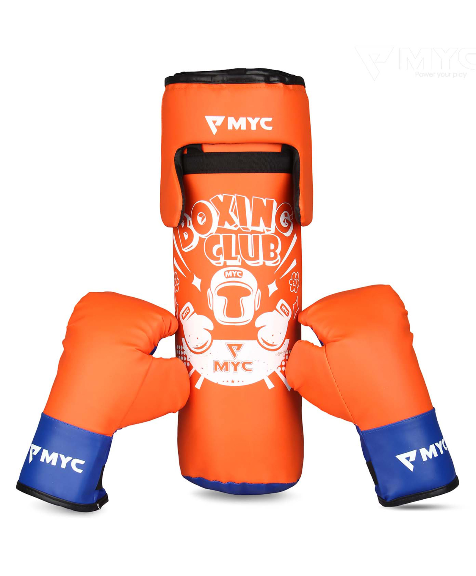 MYC Pack of 4 Kids Punching Bag Boxing Kit Set for Karate | Bounce-Back Martial Arts Bag for Boys & Girls (Age 4-11 Year)(ORANGE)-picture-10
