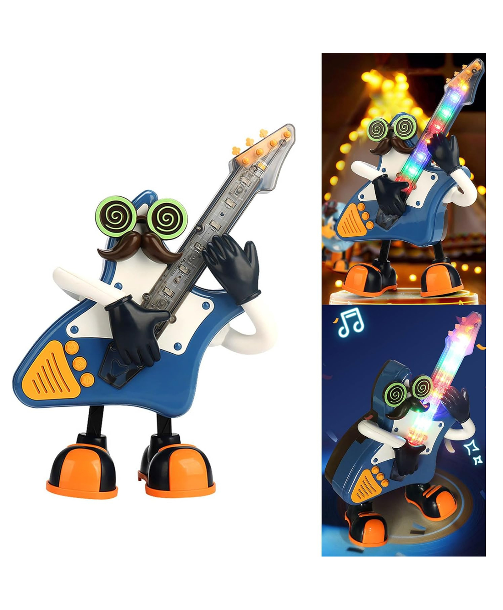 Lumo Brilliant Toys Musical Dancing Guitar Toys for Kids With LED Flashing Lights, Novelty Song Guitar Toys, Kids Electric Music Toys, Fun Entertainment Kids Toys - Multicolor-image-14