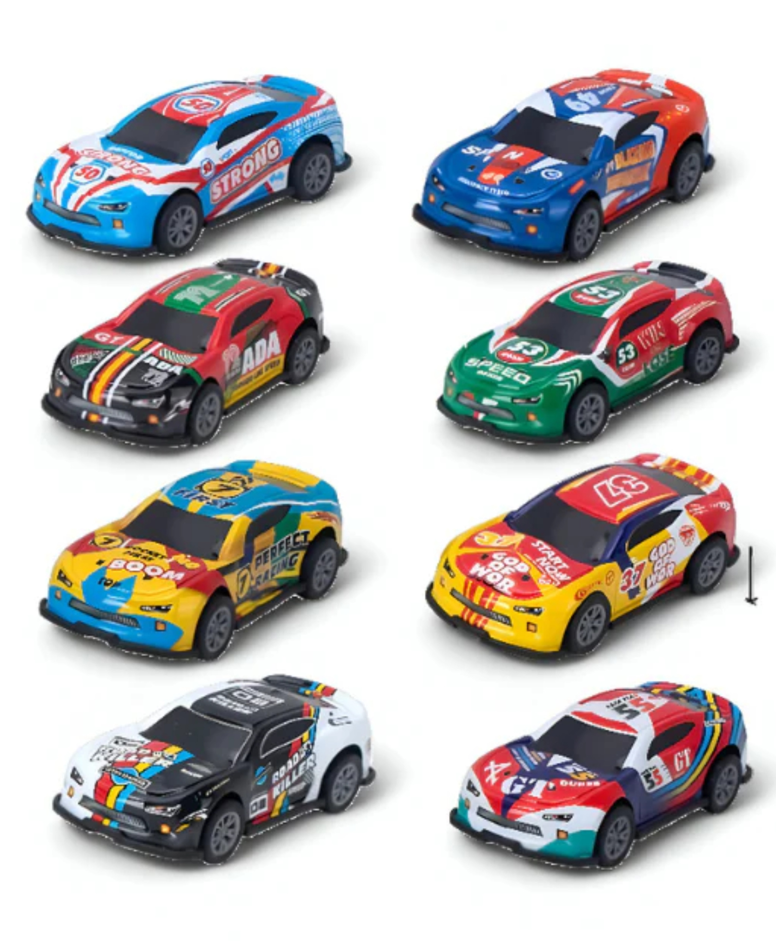 Lumo Brilliant Toys Mini Alloy Metal Die-Cast Race Car Toys For Kids, Colourful Race Car Adventures Kid Toy, Perfect for Kid And Collectors, Ideal Gift Set for Racing Enthusiast 8 Pieces - Multicolor-picture-27