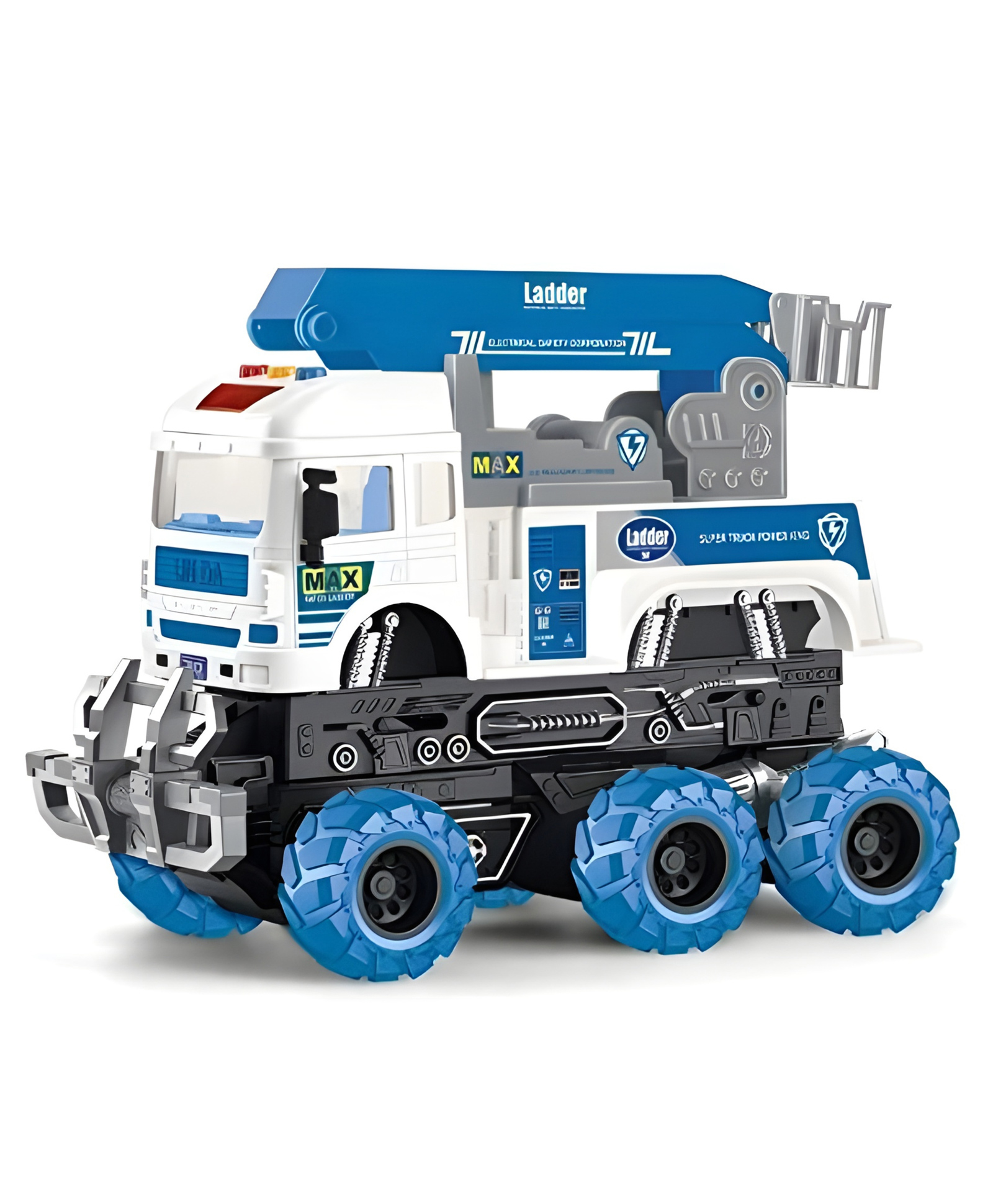 Lumo Brilliant Toys Crane Truck Toys For Kids With Lights And Music, 6x6 Wheel Drive Friction Powered Construction Truck Toy for Kids, Fun Entertainment Learning Kids Toys - Multicolor-picture-37