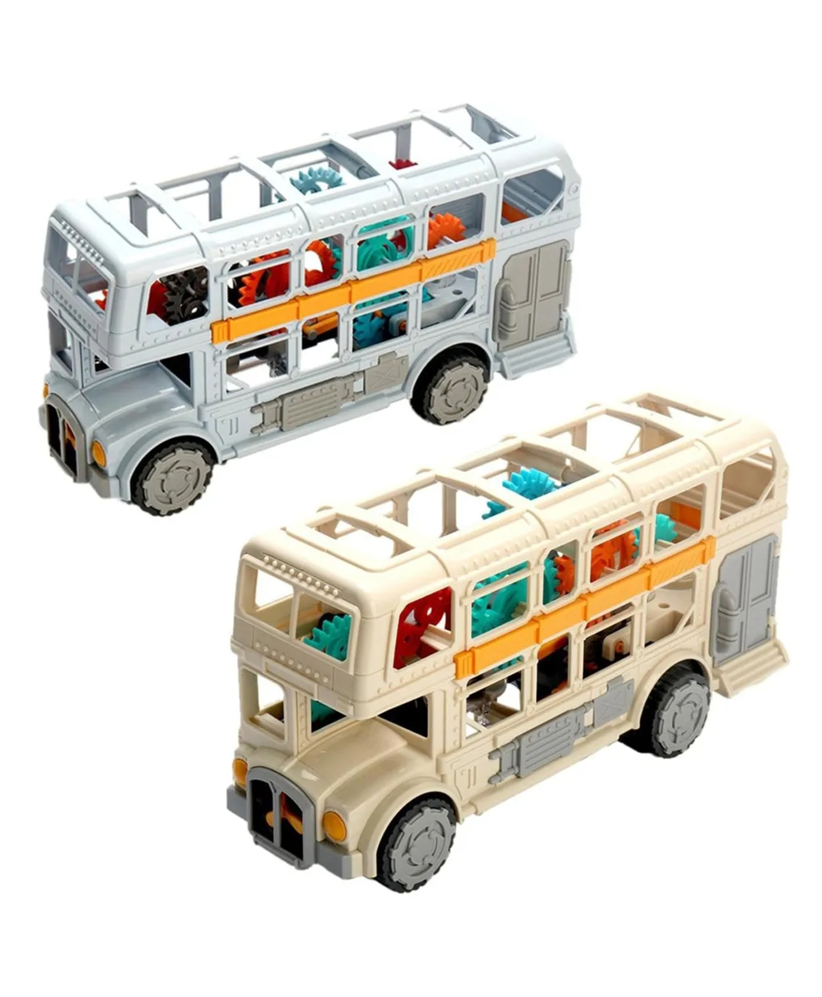 Lumo Brilliant Toys Retro Bus Toys For Kids Electric Musical Double Decker Bus With Universal Wheel, Lights And Sound, Fun Entertainment Kids Toys - (Pack of 1 - Color May Vary)-picture-36