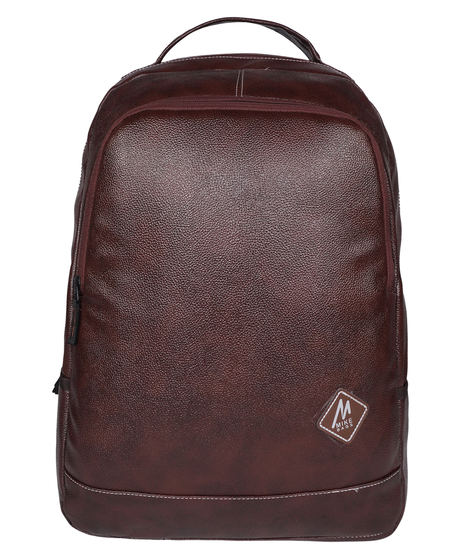 Mike Phoenix Leather Laptop Backpack - Brown-image-36
