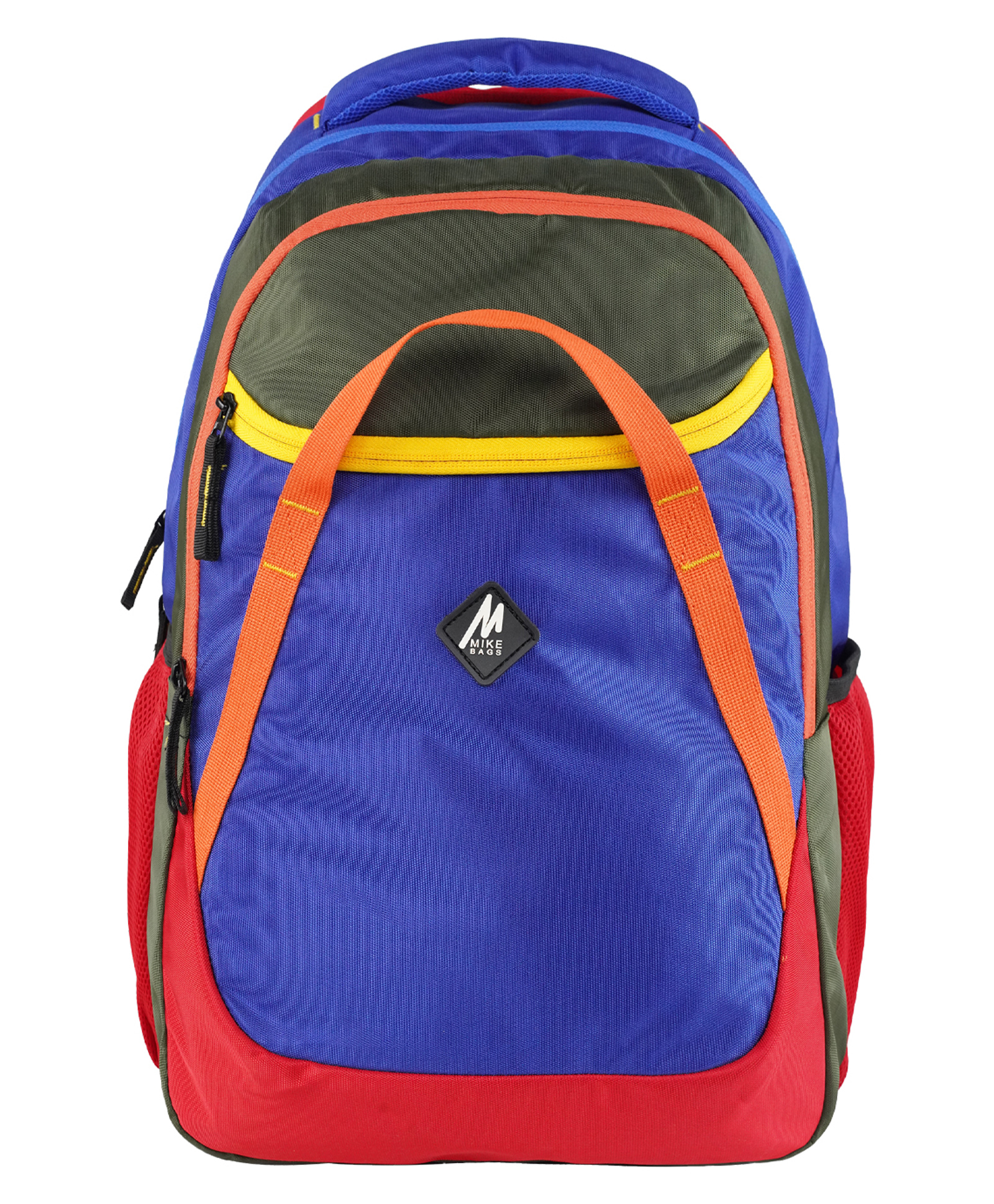 Mike Fabia Backpack- Royal Blue & Olive Green. Height 19 Inches-image-17