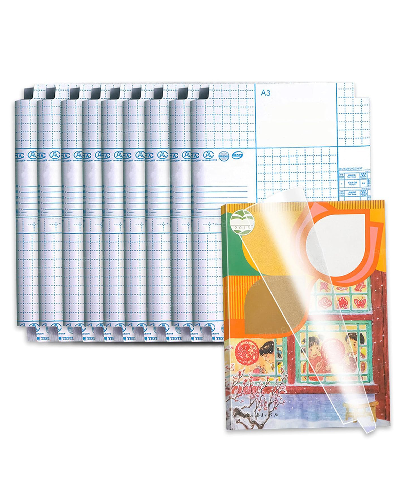 FunBlast Transparent Book Cover Film A4 Size (Pack of 10)-image-41