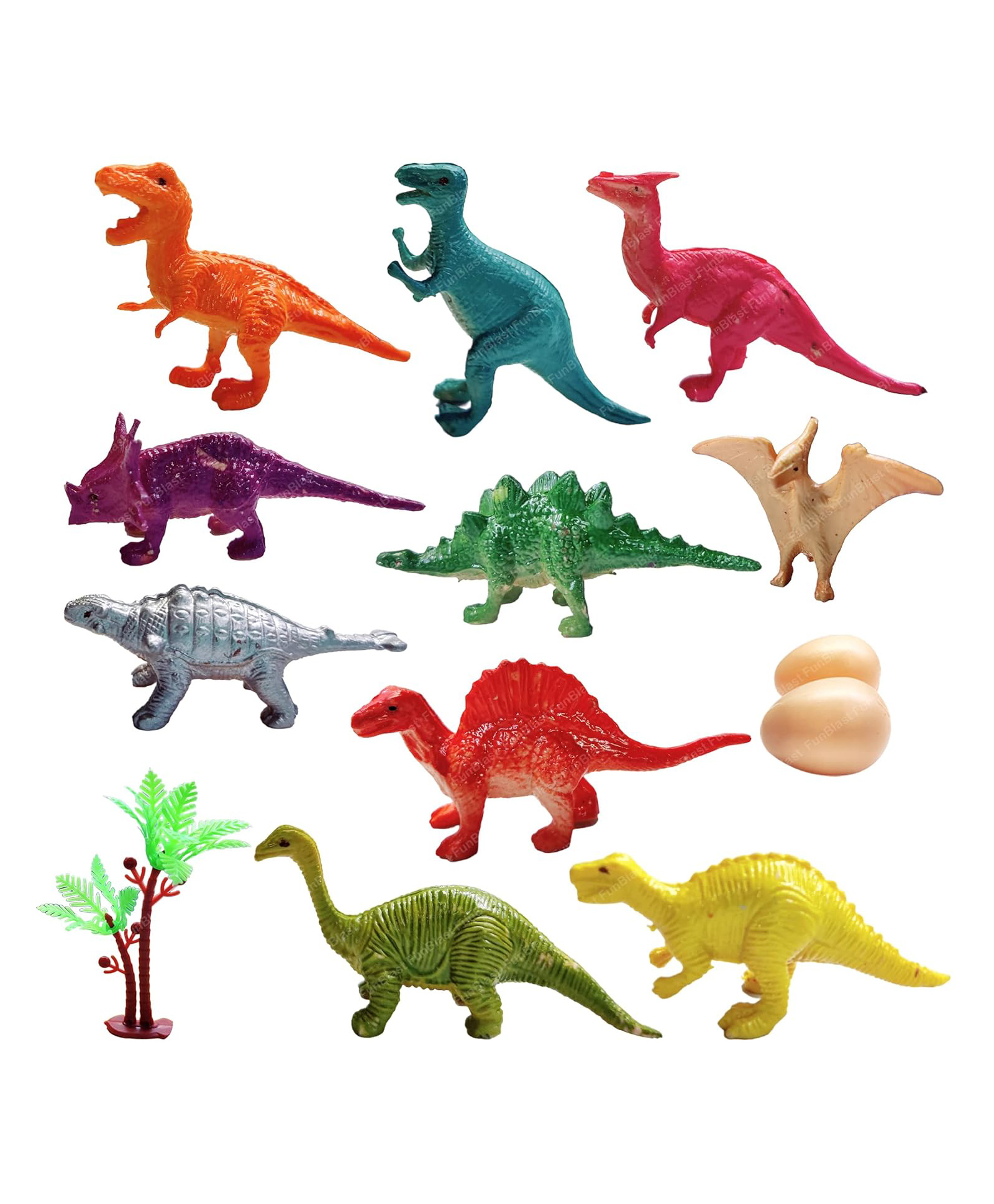 FunBlast Dinosaur World Toy Set - Set of 10 (Multicolor)-image-32