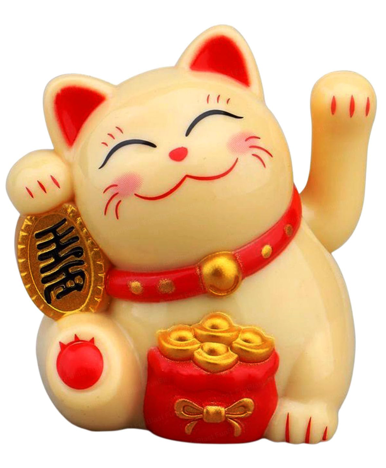FunBlast Maneki Neko Waving Arm Lucky Cat - (Yellow)-picture-22