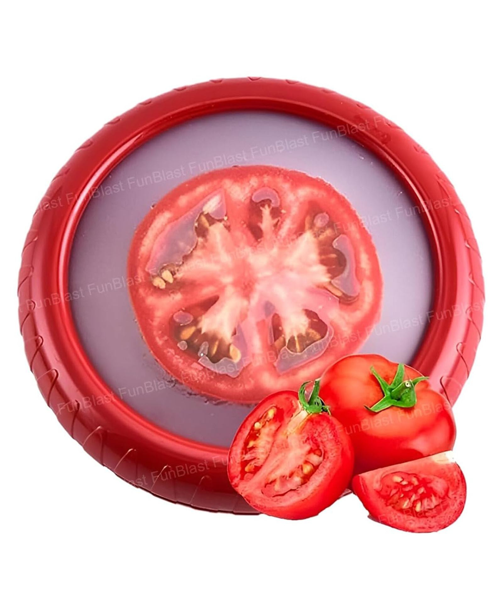 FunBlast Reusable Food Storage Container with Stretchable Lid for Fridge-image-29