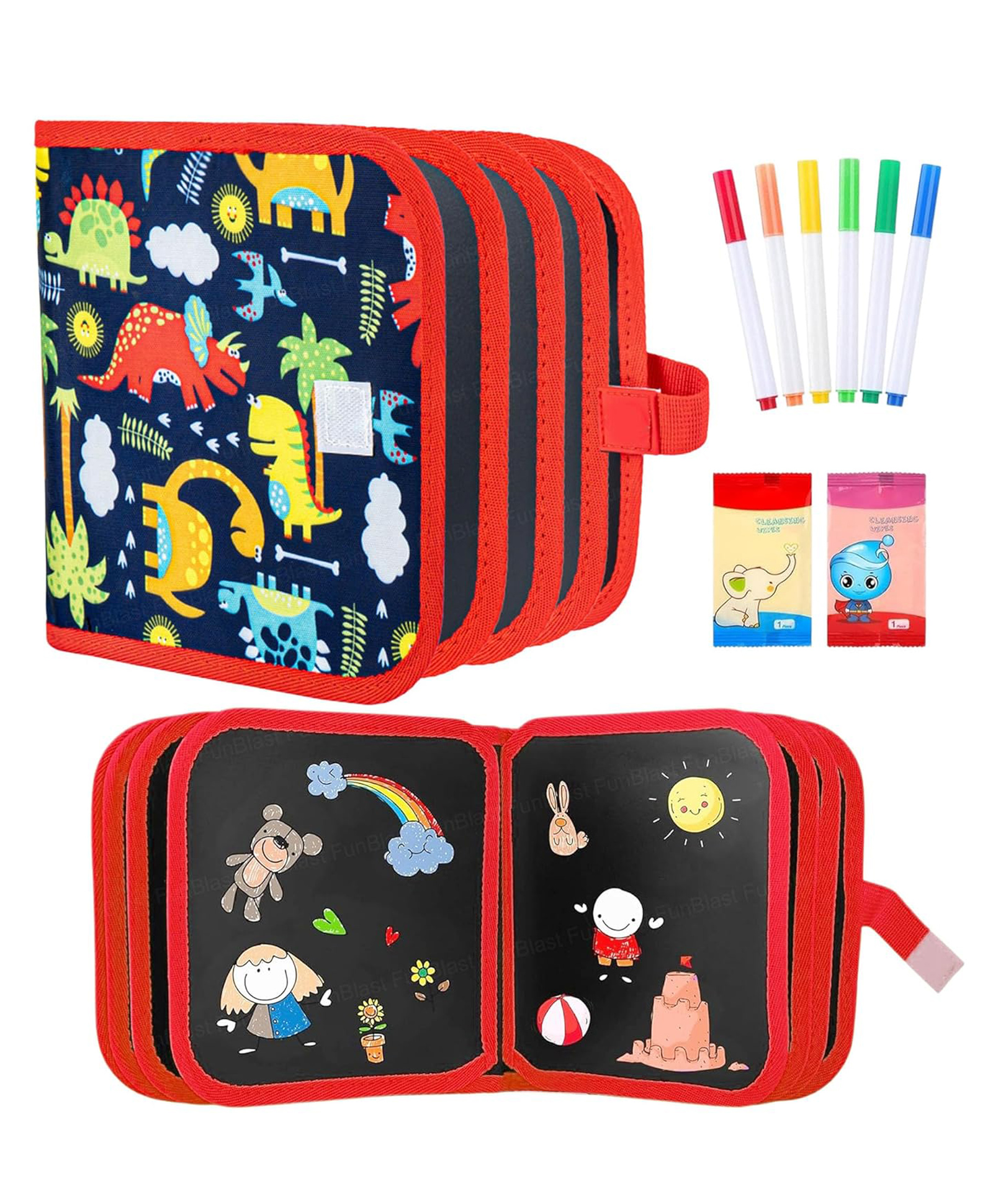 FunBlast Reusable Drawing Book for Kids - 1 Pc (Color and Design May Vary)-image-44
