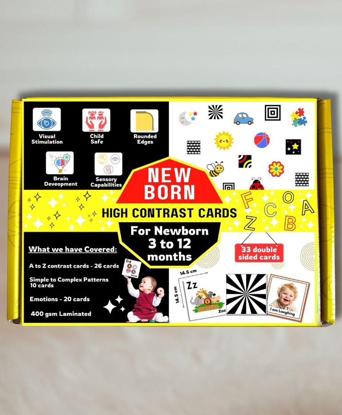 EDUSTAR New born contrast cards-Infant box - Multicolor-picture-26