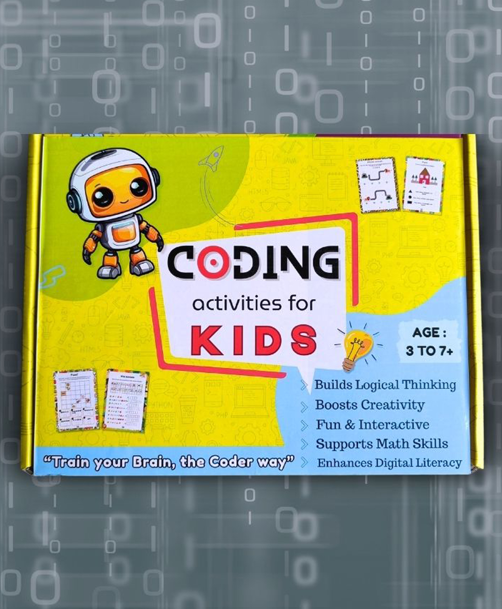 EDUSTAR Coding kit 3-Level Coding Kit for Young Thinkers The Beginner's Coding Kit Play to Code- Multicolor-picture-16