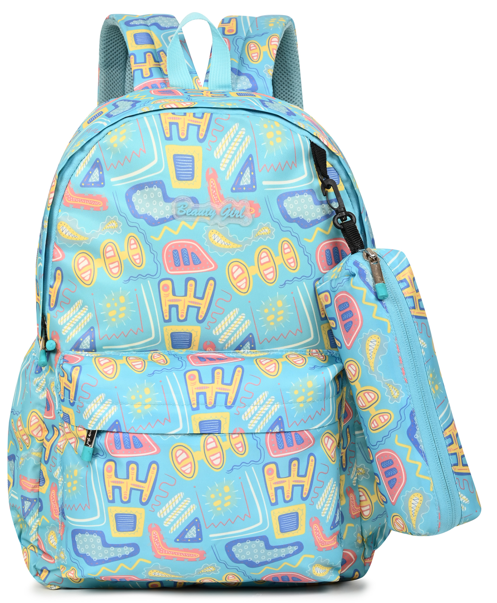 Beauty Girls by Hotshot |college Backpack|school Bag|tution Bag|tablet Sleeve|joy Pouch|water Resistant Bag|for Girls & Women 15 L - Height 16 Inches-image-31