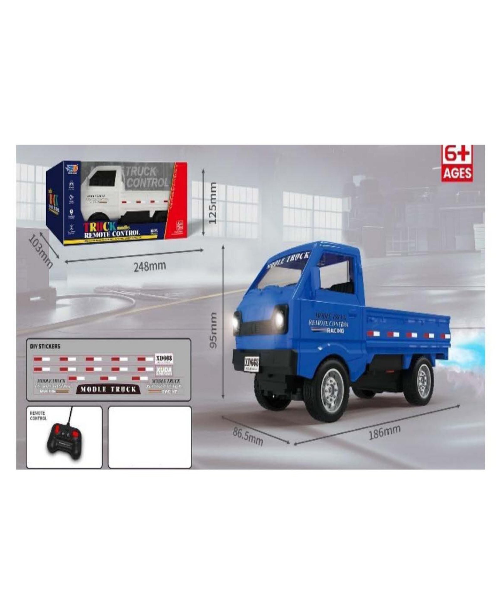 Sanjary Remote Control Educational Radio Control Truck Vehicle 1: 20 RC 4WD Mini Truck Kids color design may vary-picture-25