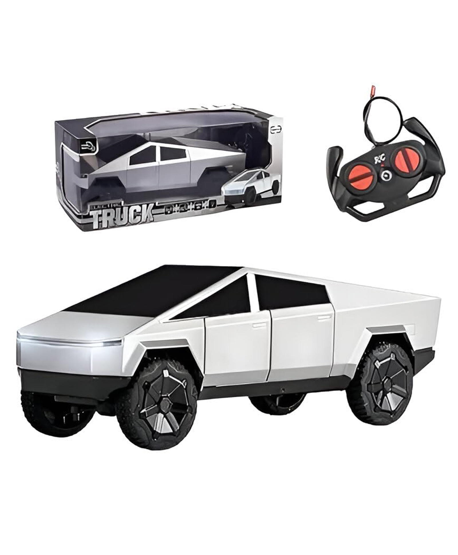 Sanjary Remote Control Cybertruck Toy 1:22 Scale RC Truck Gorgeous Lighting Rechargeable Battery 2.4GHz Wireless Controller All-Terrain color design may vary-picture-16