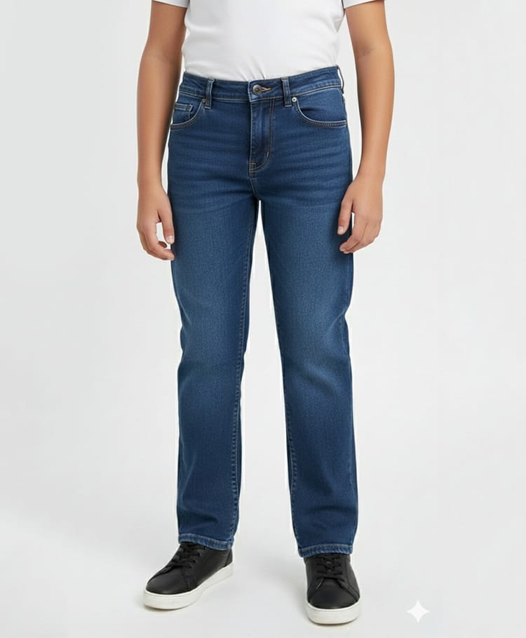 Under Fourteen Only Mild Washed Jeans - Medium Blue-picture-11