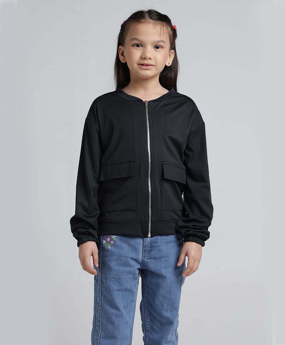 Under Fourteen Only Full Sleeves Solid Jacket - Black-picture-41