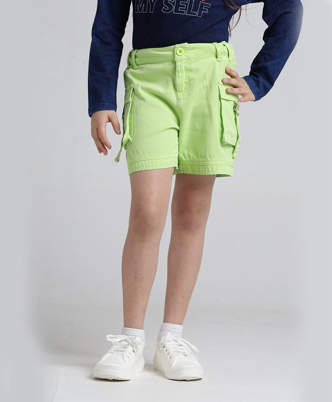 Under Fourteen Only Solid Shorts - Green-picture-32