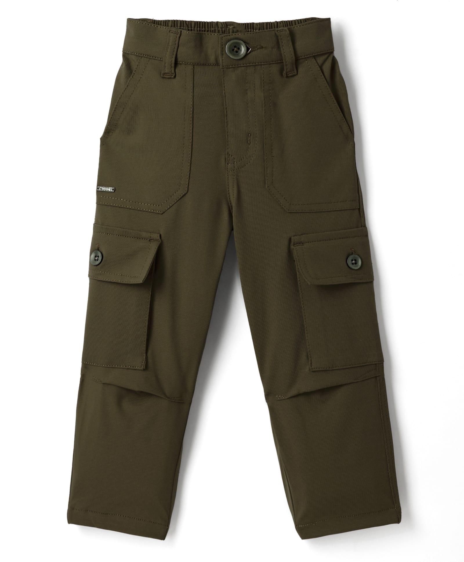 Noddy Knitted Solid Cargo Pant - Brown-picture-36