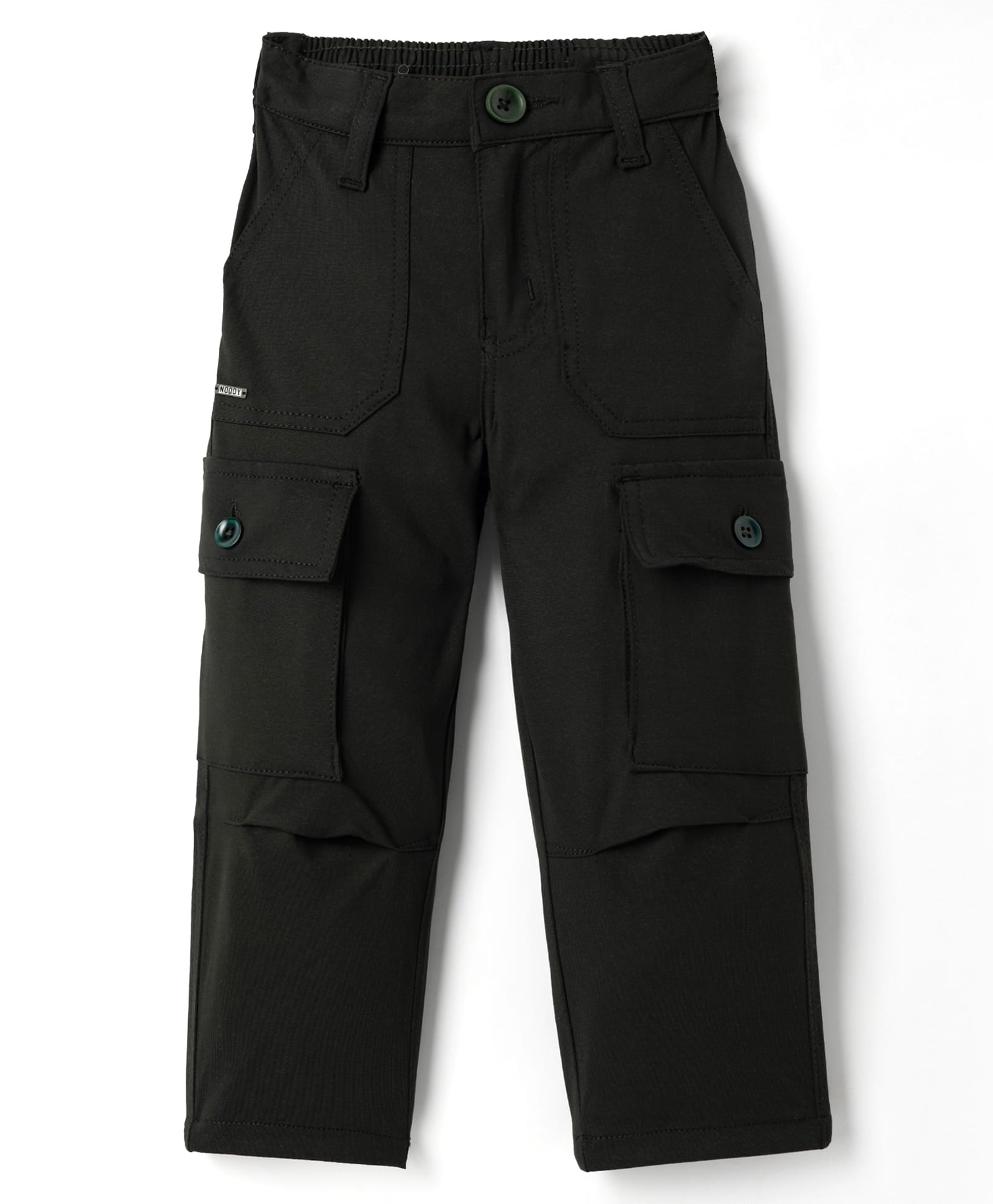 Noddy Knitted Solid Cargo Pant - Olive Green-picture-35