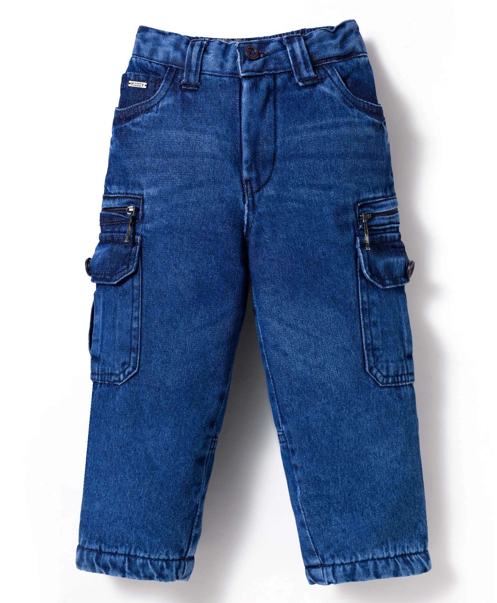 Noddy Anti Pilling Washed Cargo Jeans - Denim-picture-17