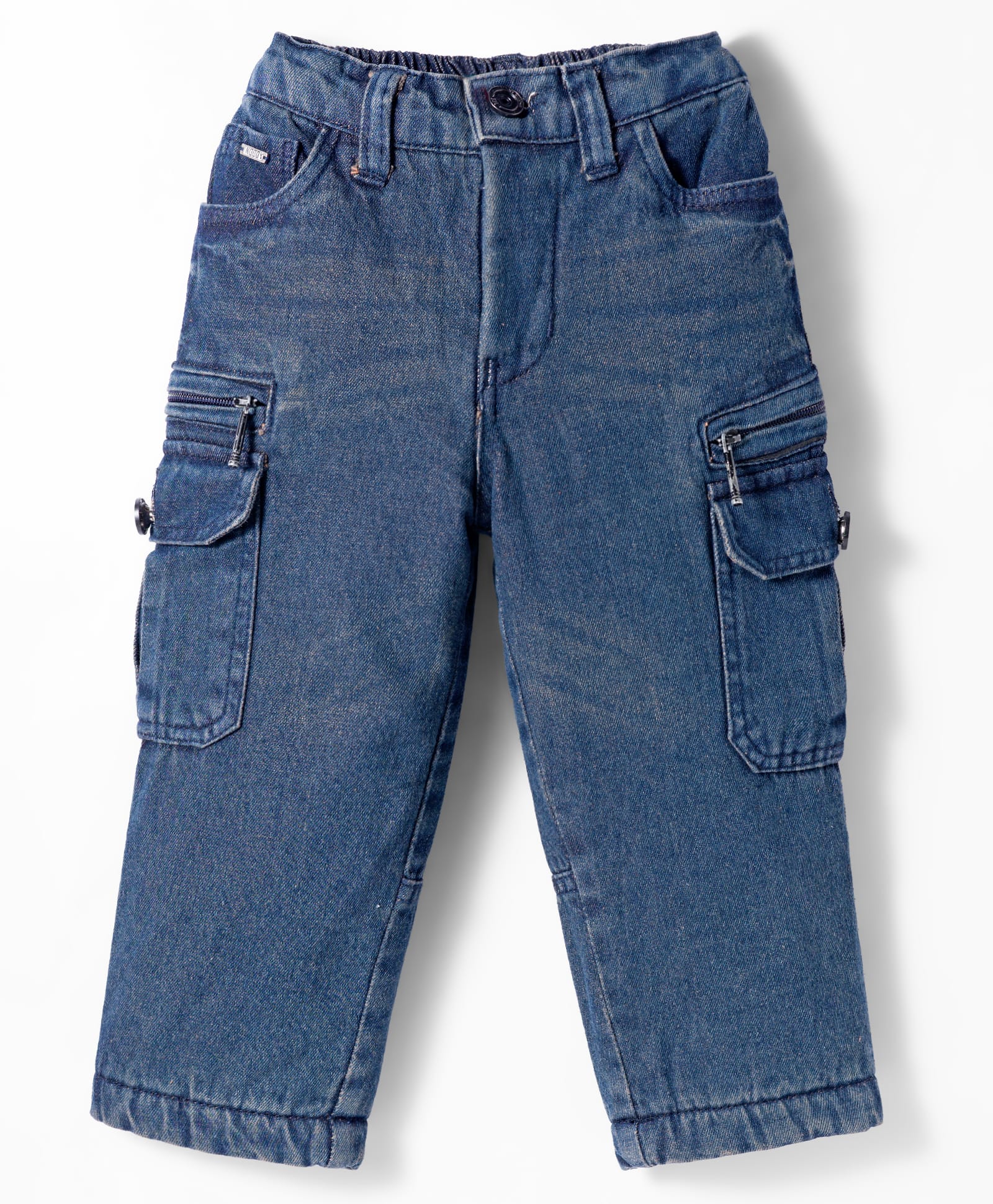 Noddy Anti Pilling Washed Cargo Jeans - Navy Blue-picture-24