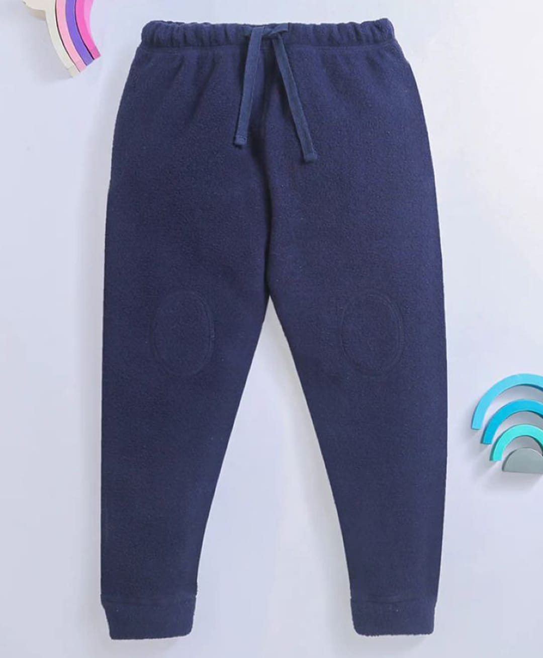 Nino Bambino Fleece Knit Solid Pajamas - Blue-image-43