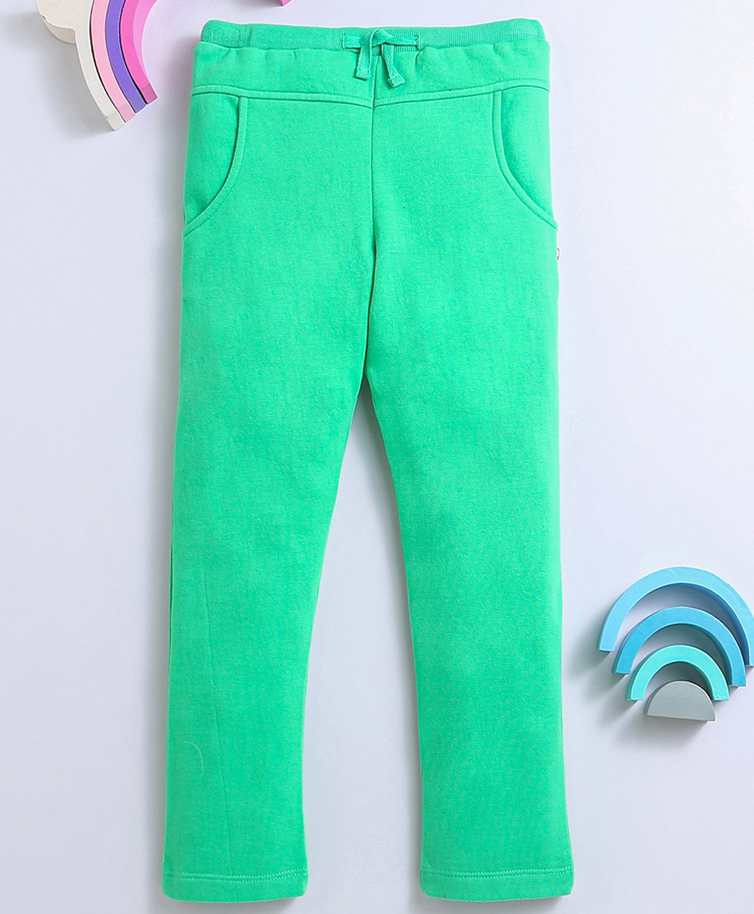 Nino Bambino Organic Cotton Knit Solid Pant - Green-picture-23
