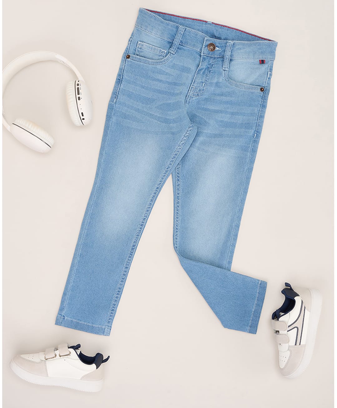 Pantaloons Junior Denim Washed Jeans - Blue-picture-17