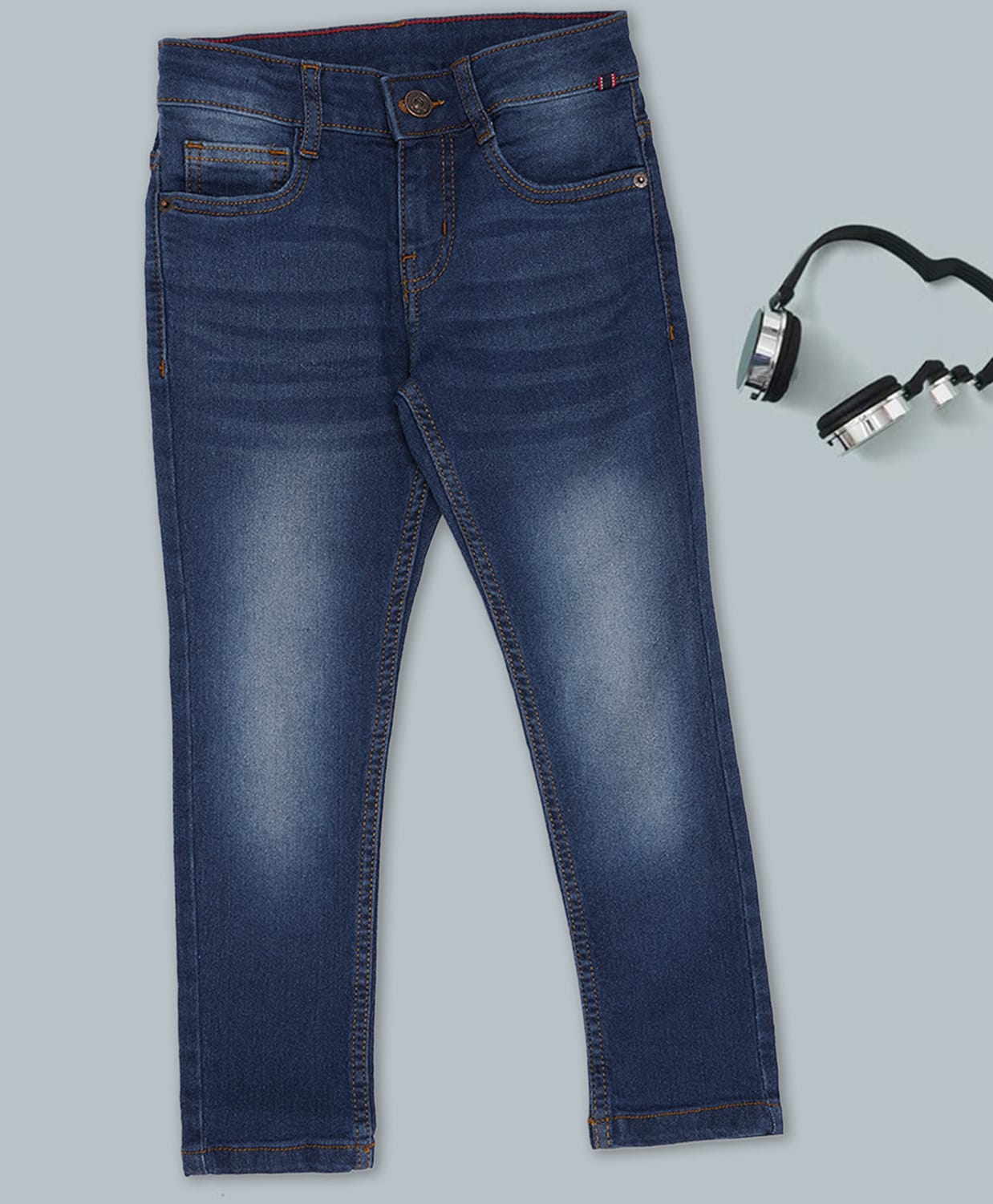 Pantaloons Junior Denim Washed Jeans - Blue-picture-27