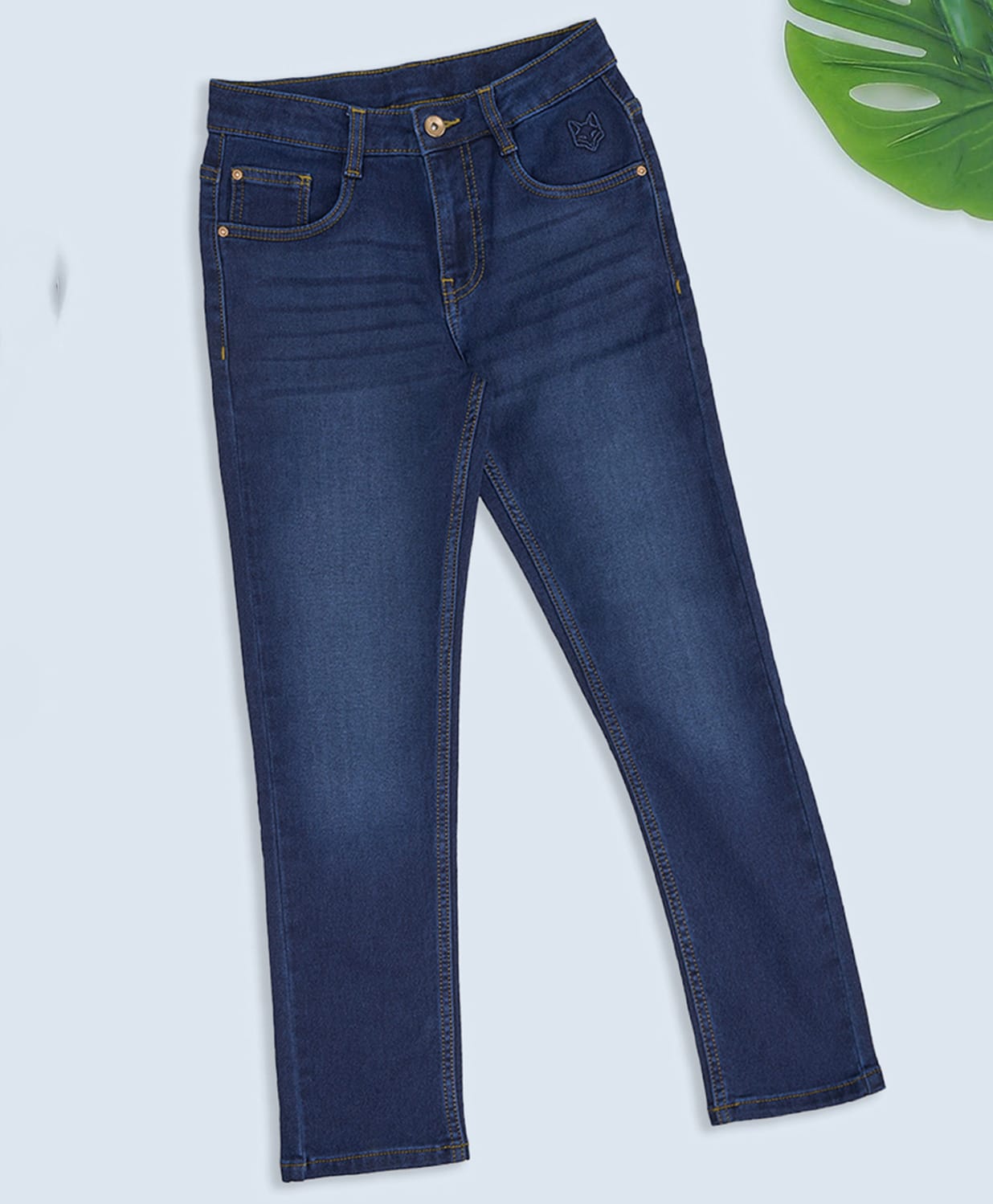 Pantaloons Junior Denim Mild Washed Jeans - Blue-picture-23