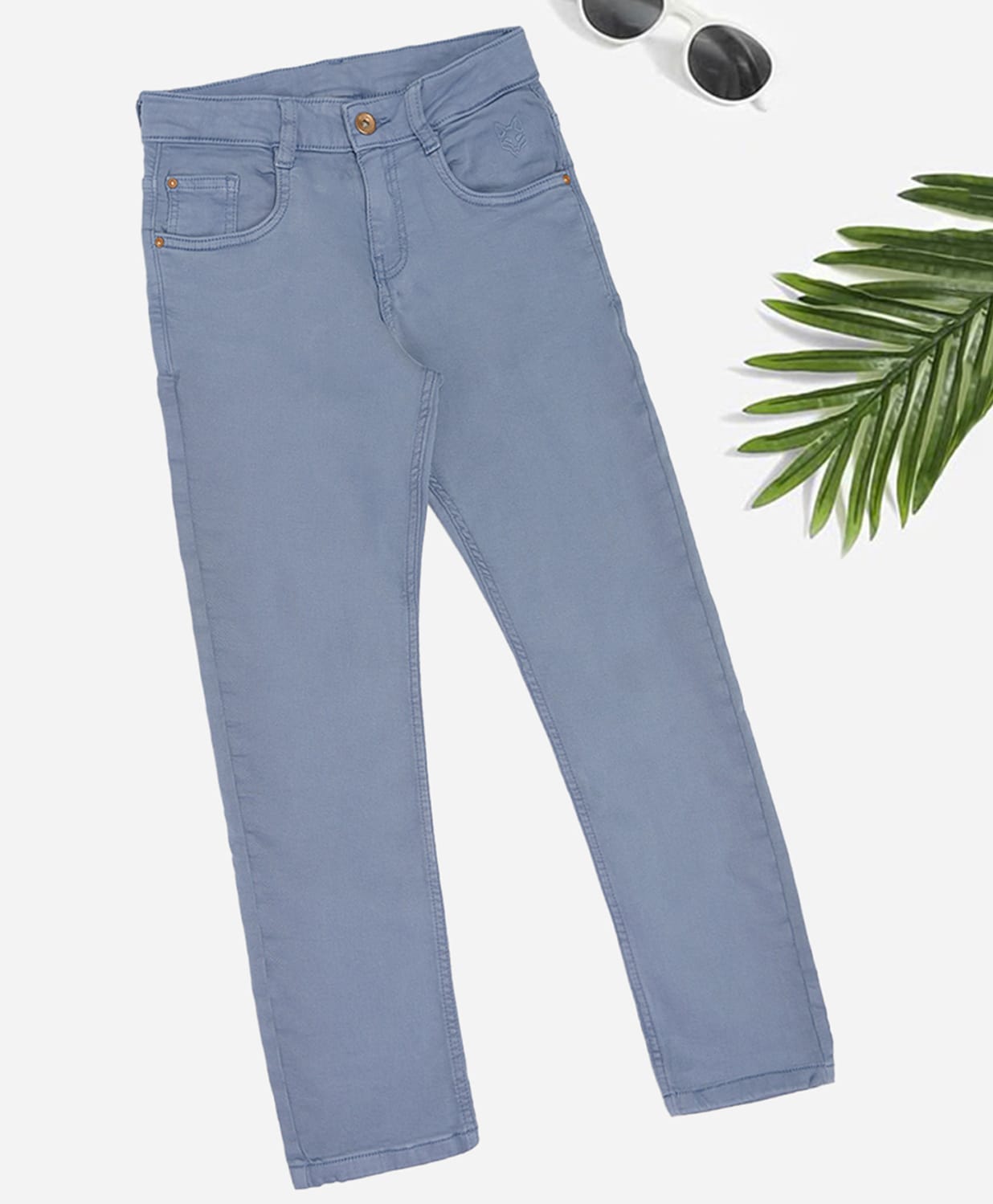 Pantaloons Junior Denim Solid Jeans - Blue-picture-35