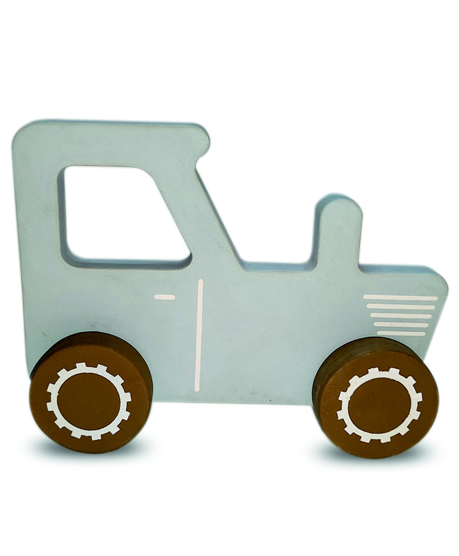 Amary Wooden Blue Push & Pull Tractor Toy Eco- Friendly & Non, Toxic, Develops Motor Skills-image-33