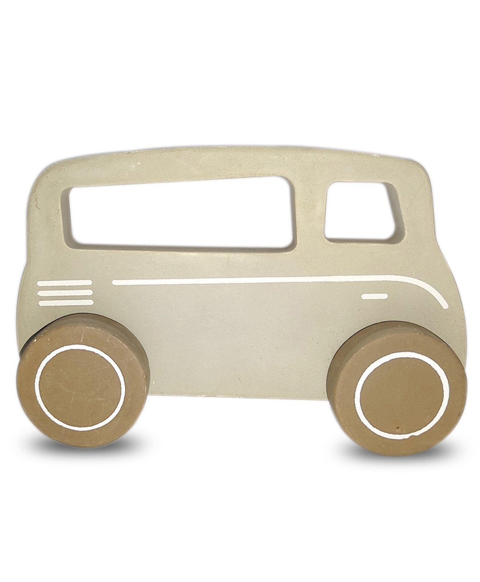 Amary Wooden Grey Push & Pull Bus Toy, Eco, Friendly & Non, Toxic, Develops Motor Skills-image-4