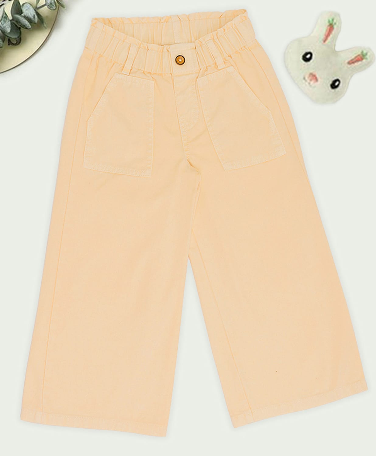 Pantaloons Junior Cotton Blend Denim Solid Jeans - Cream-image-30
