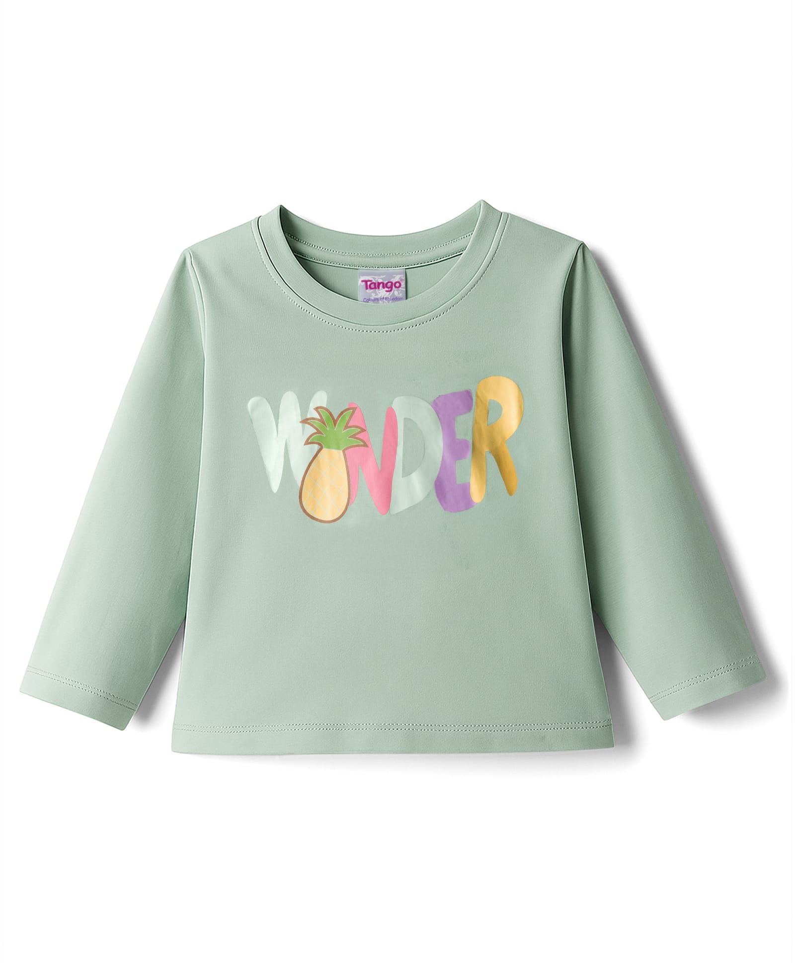 Tango Single Jersey Knit Full Sleeves T-Shirt With Text Print - Olive Green-image-26