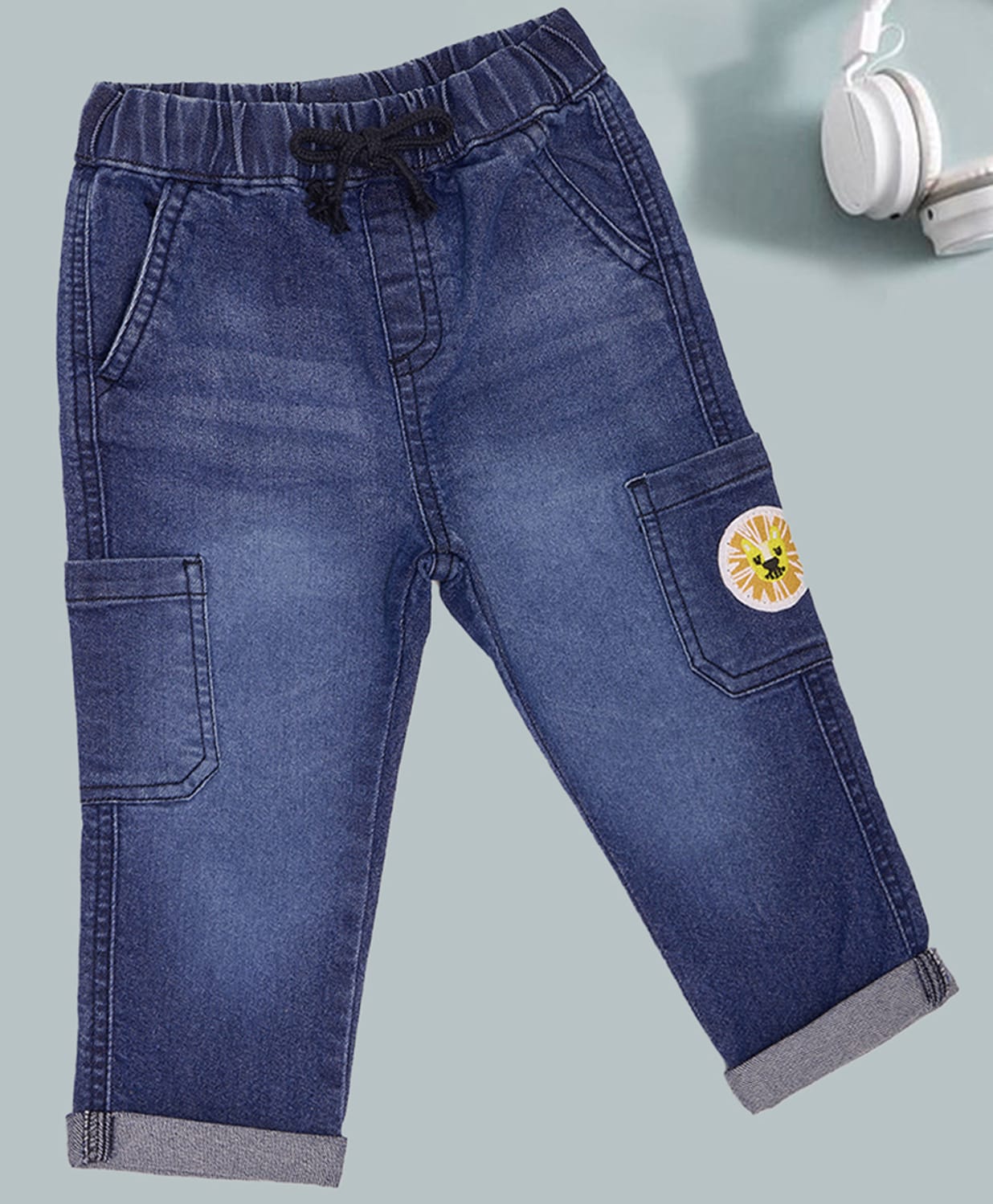 Pantaloons Baby Denim Mild Washed Jeans - Blue-picture-28