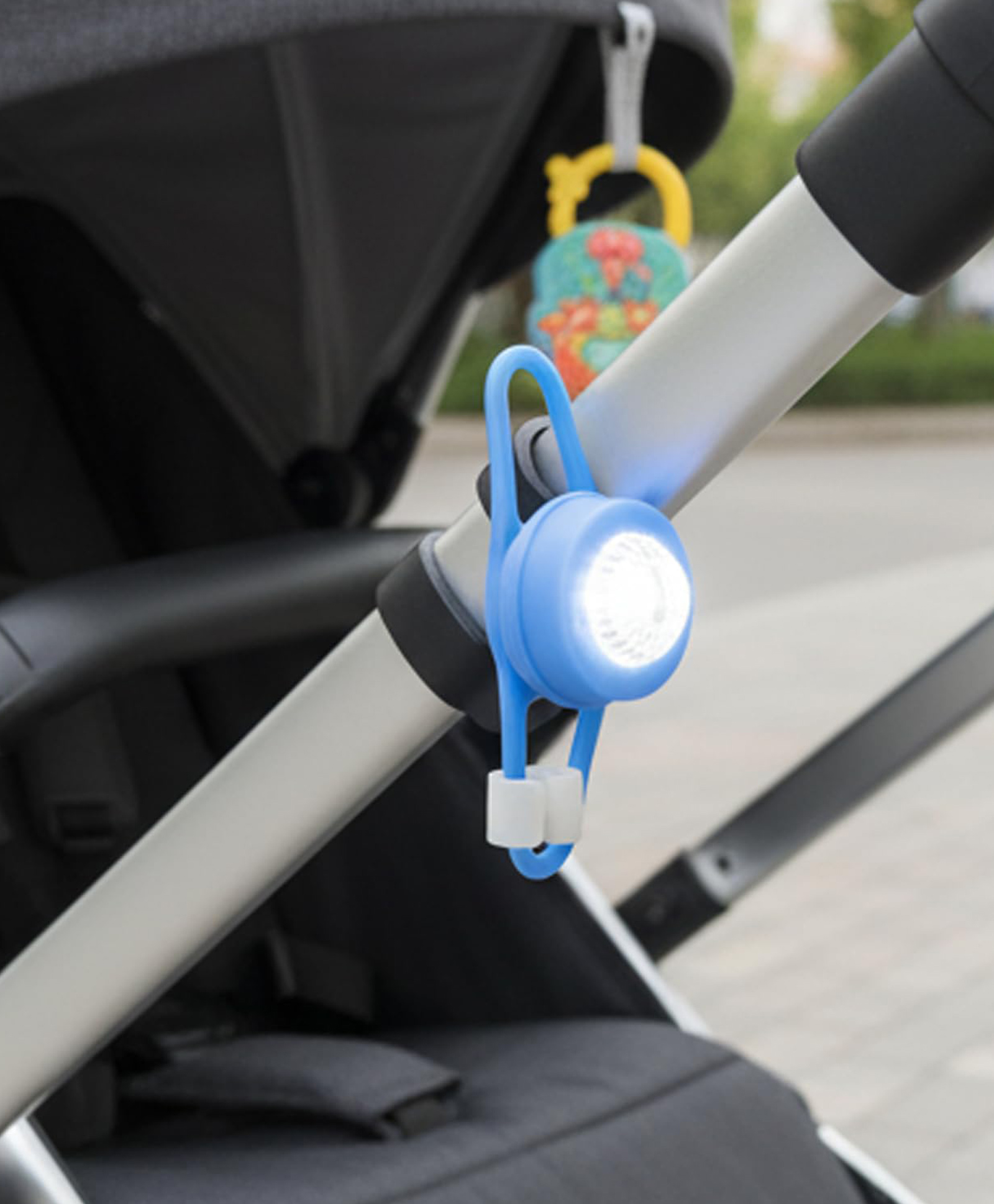 Safe-O-Kid Universal Baby Stroller LED Light Accessories Waterproof, Multipurpose, Adjustable Night Lights with Batteries for Outdoor Safety, Blue, Pack of 2-image-33