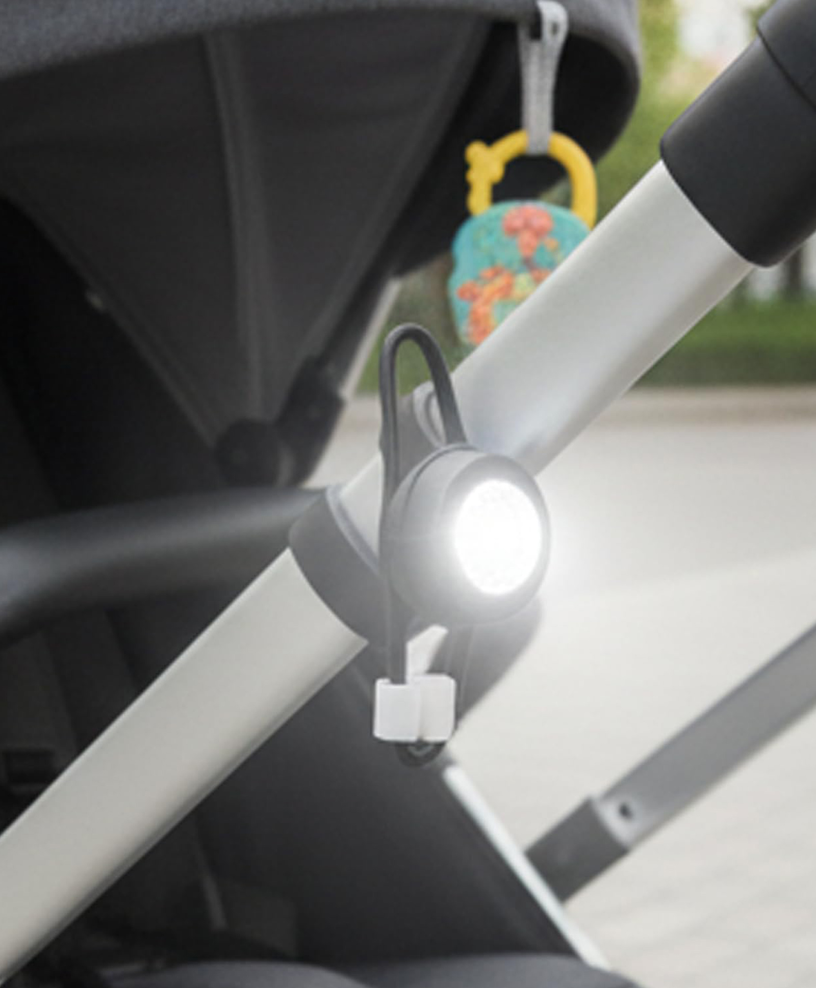 Safe-O-Kid Universal Baby Stroller LED Light Waterproof, Multipurpose, Adjustable Night Lights with Batteries for Outdoor Safety, Black, Pack of 2-picture-33