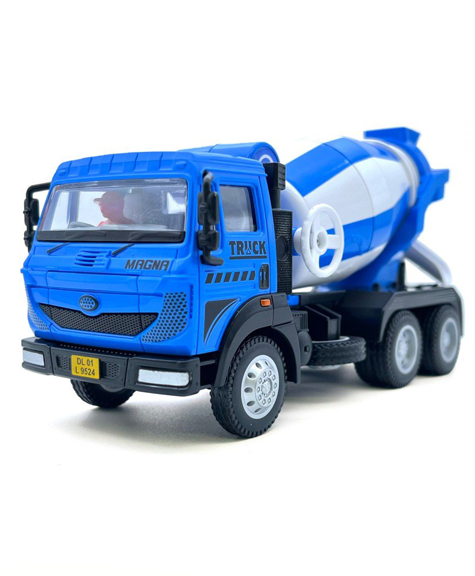Centy Magna Concrete Mixer Pull Back Construction Toy Truck - Blue-picture-9