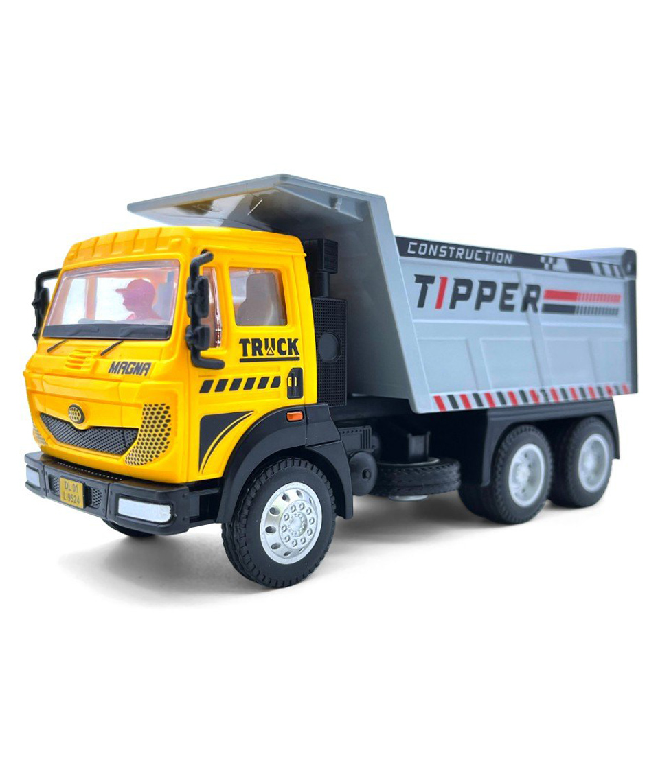 Centy Magna Tipper Pull Back Construction Toy Truck - Yellow-picture-19