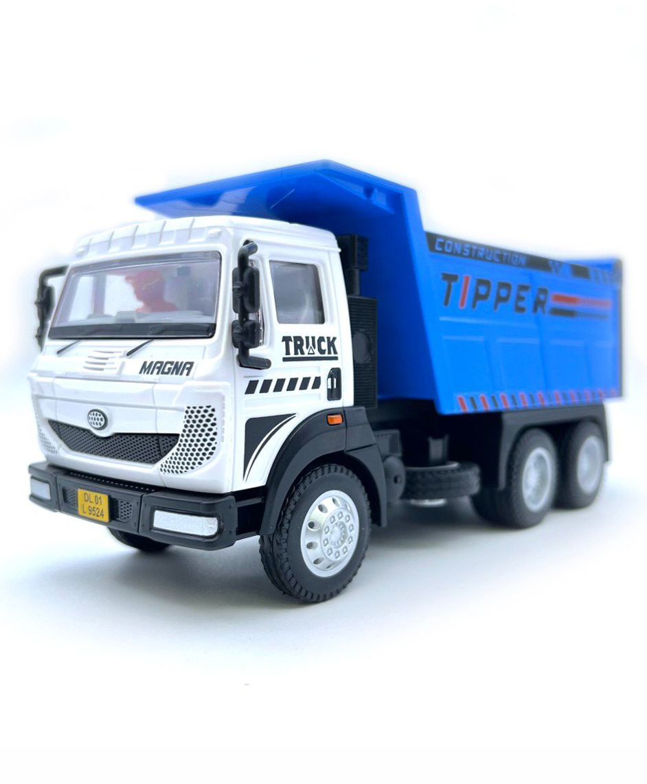 Centy Magna Tipper Pull Back Construction Toy Truck - White-picture-30