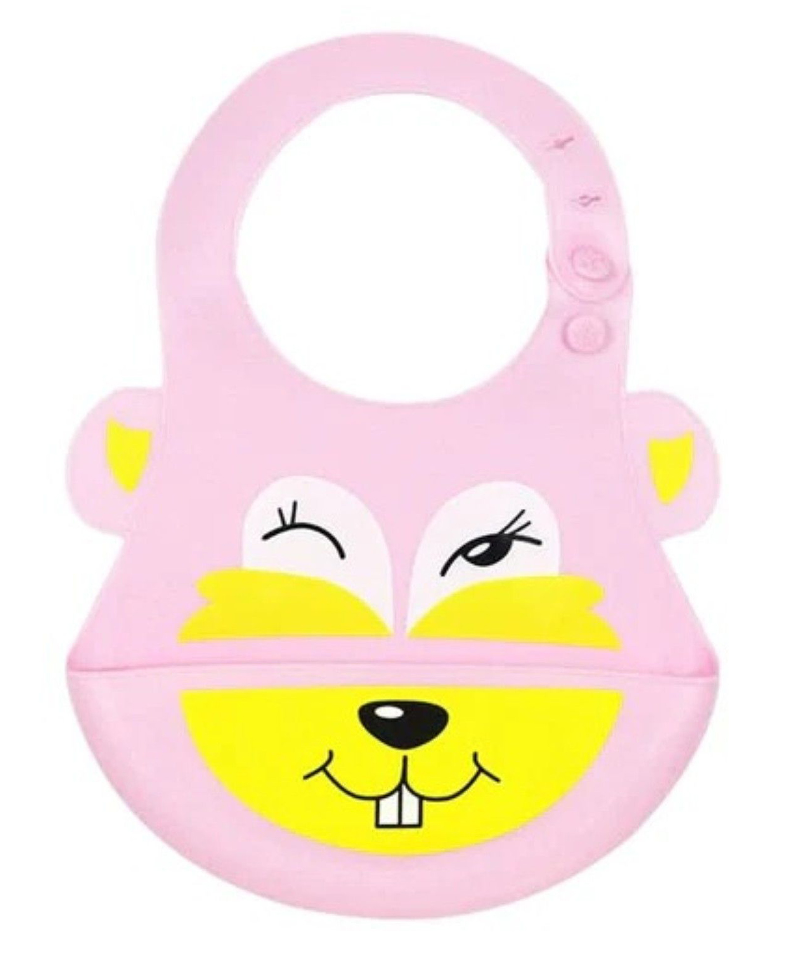 Luvlittle Water-Resistant Baby Silicone Bib - Pink | Food-Grade Silicone | BPA-Free | Crumb Catcher | Adjustable Fit | Easy to Clean | Travel-Friendly | Reusable Bib-image-44