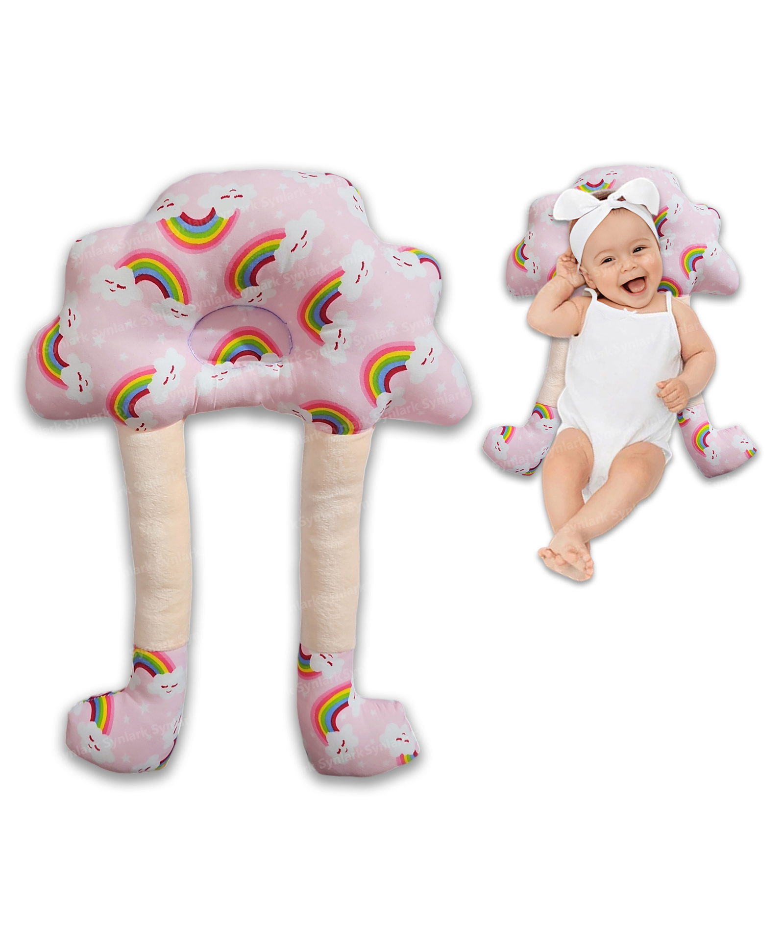 Synlark Baby Soft Hugging Neck Supporting Pillow for Head Shaping-picture-10