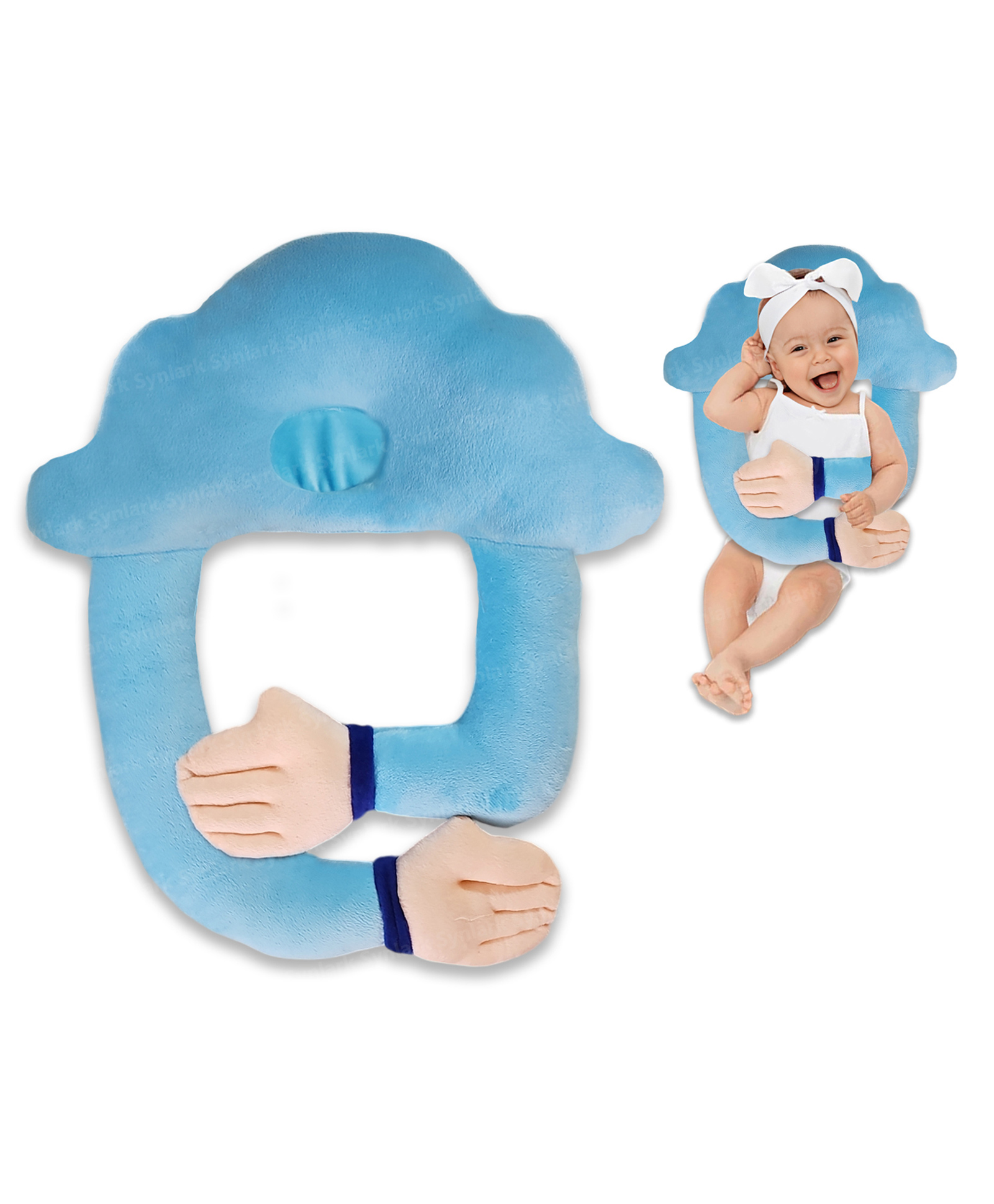 Synlark Baby Soft Hugging Neck Supporting Pillow for Head Shaping-picture-18