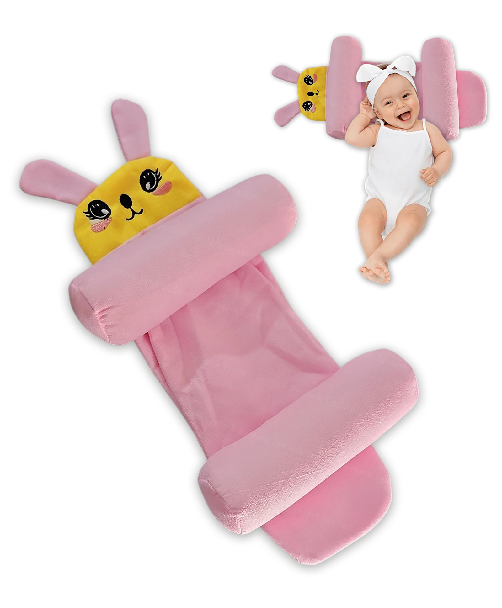 Synlark Newborn Baby Pillow With Slide Support | Adjustable, Soft & Comfortable Sleep Pillow (0-12 Months)-picture-14