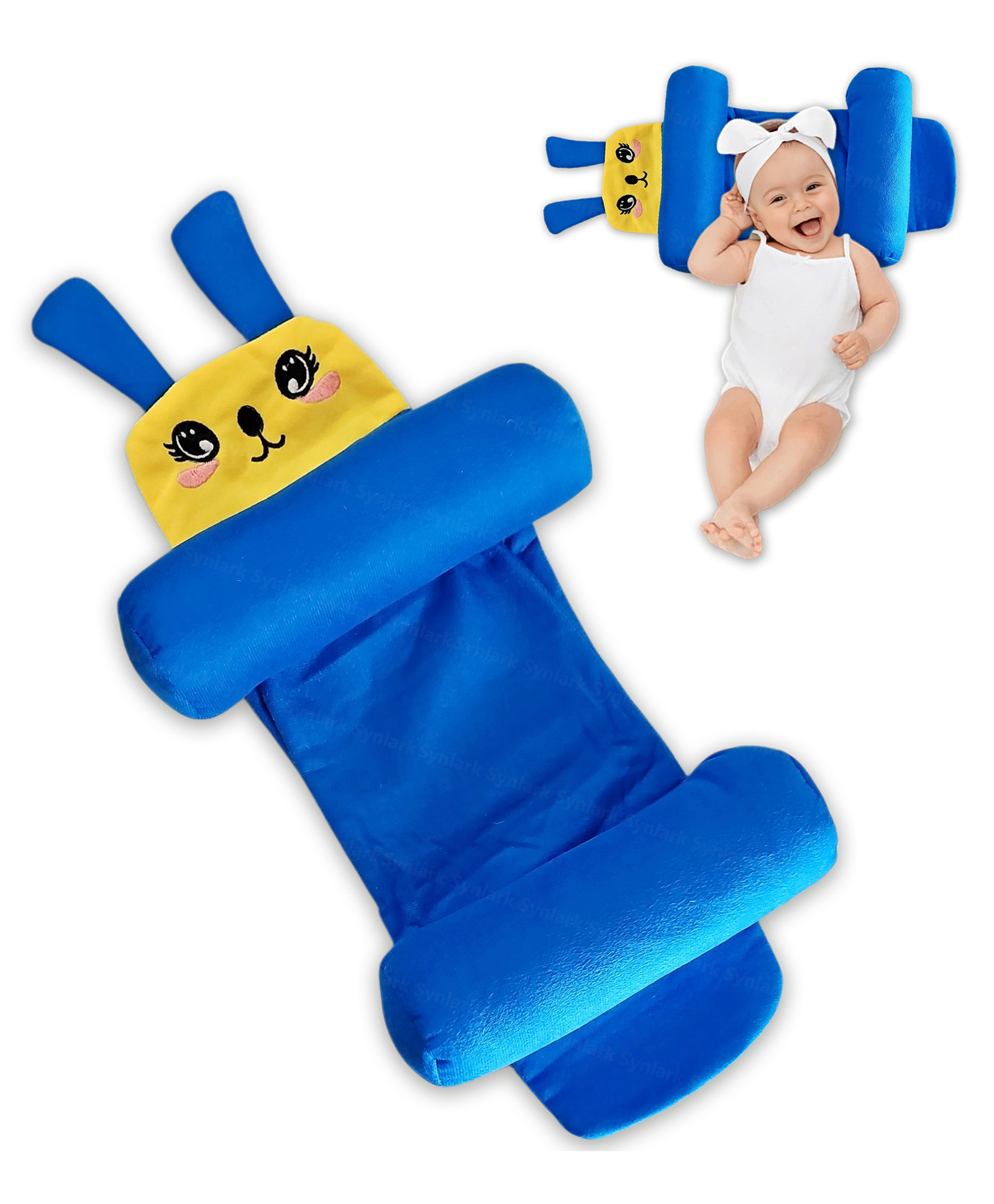 Synlark Newborn Baby Pillow With Slide Support | Adjustable, Soft & Comfortable Sleep Pillow (0-12 Months)-picture-28