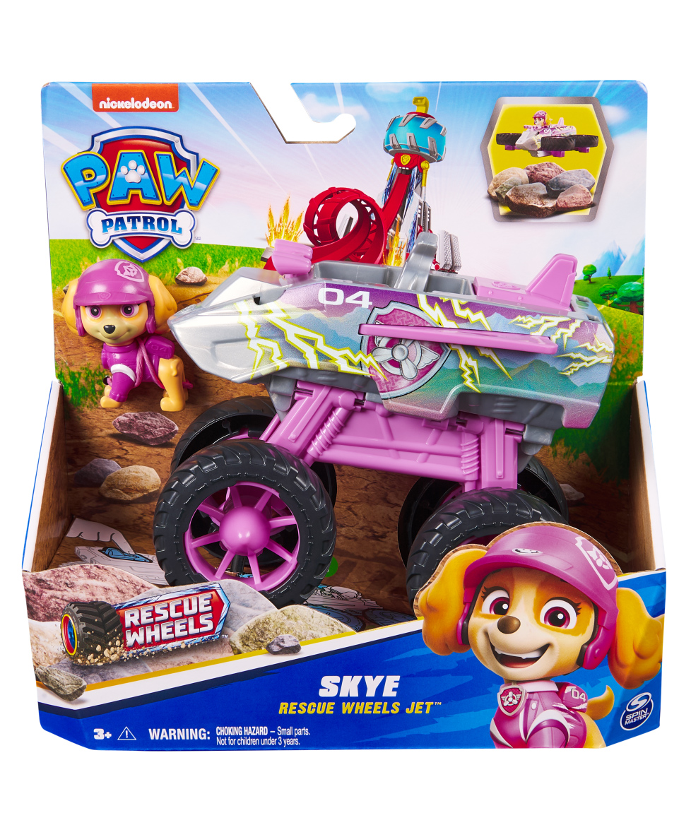 Paw Patrol Free Wheel Skye Rescue Collectable Action Toy Car - Pink-image-22