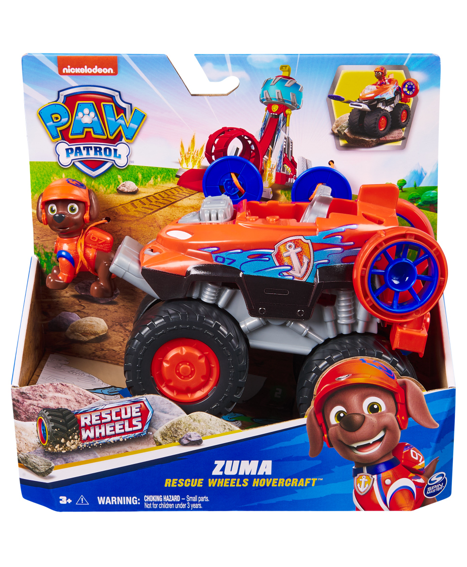 Paw Patrol Free Wheels Zuma Rescue Collectable Action Toy Car - Orange-image-25